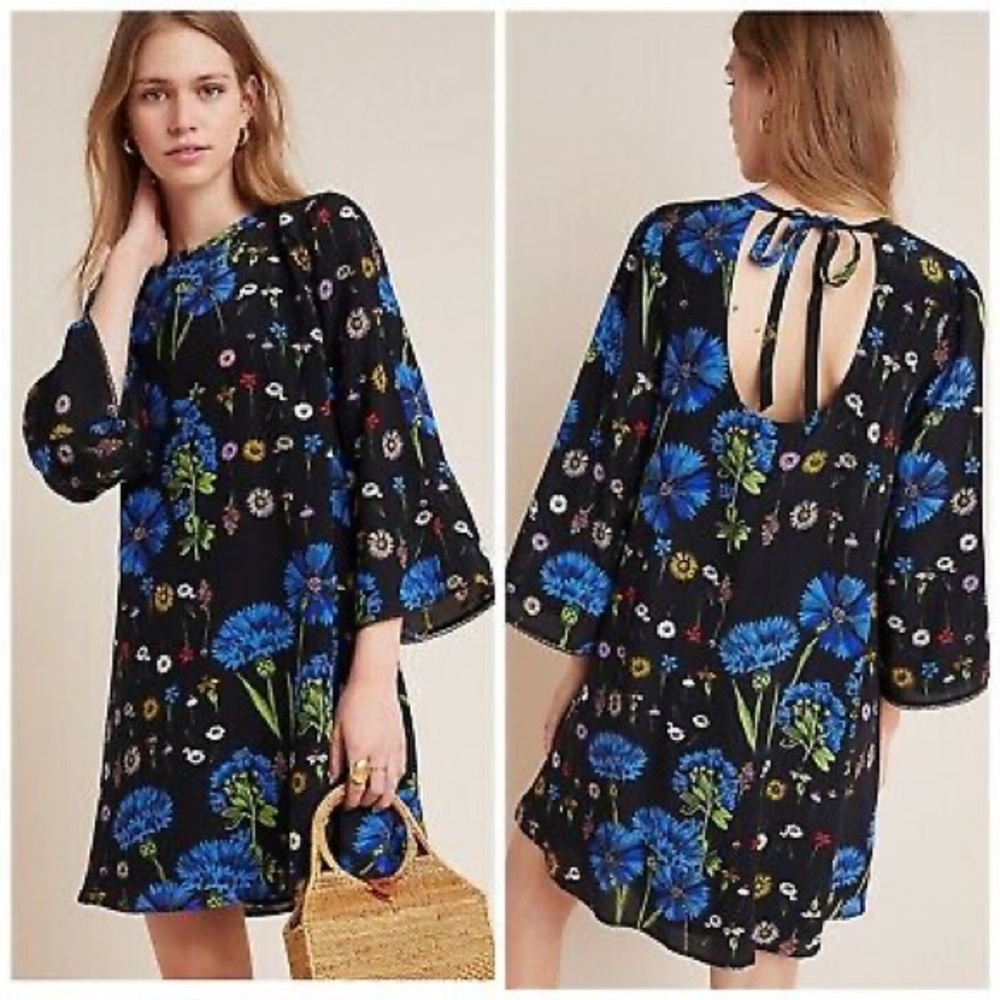 Anthropologie Lucinda Silk Tunic Dress